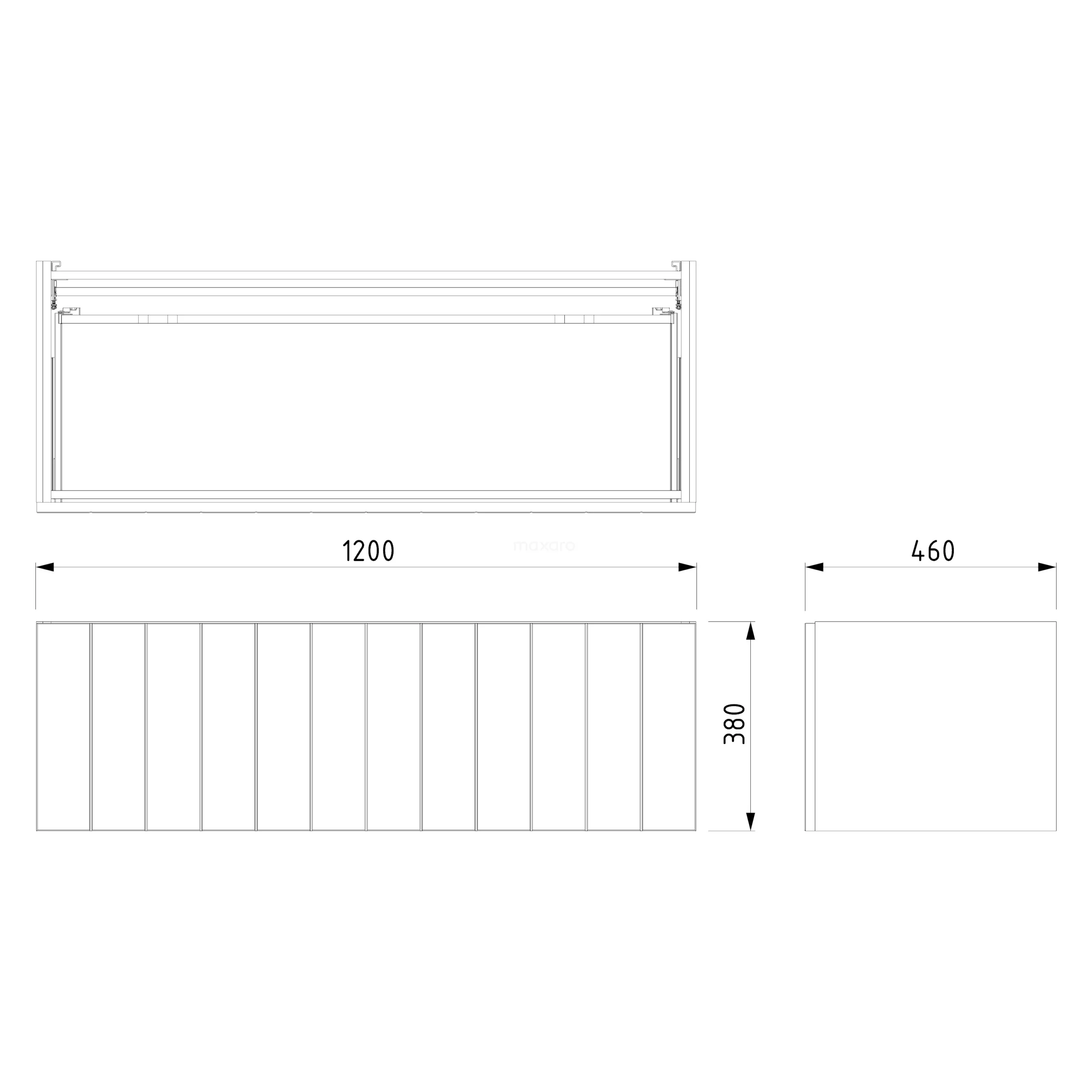 Modulo Badkamermeubel Met Wastafel | 120 Cm Hoogglans Wit Lamel Front Mineraalmarmer 1 Lade 7 Modulo Badkamermeubel Met Wastafel | 120 Cm Hoogglans Wit Lamel Front Mineraalmarmer 1 Lade - Afbeelding 7