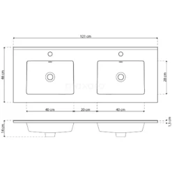 Modulo Badkamermeubel Met Wastafel | 120 Cm Lichtbruin Eiken Vlak Front Keramiek 2 Lades Onder Elkaar 12 Modulo Badkamermeubel Met Wastafel | 120 Cm Lichtbruin Eiken Vlak Front Keramiek 2 Lades Onder Elkaar -Badkamer Verkoopwinkel modulo badkamermeubel met wastafel 120 cm lichtbruin eiken vlak front keramiek 2 lades onder elkaar bmw17 01078 5