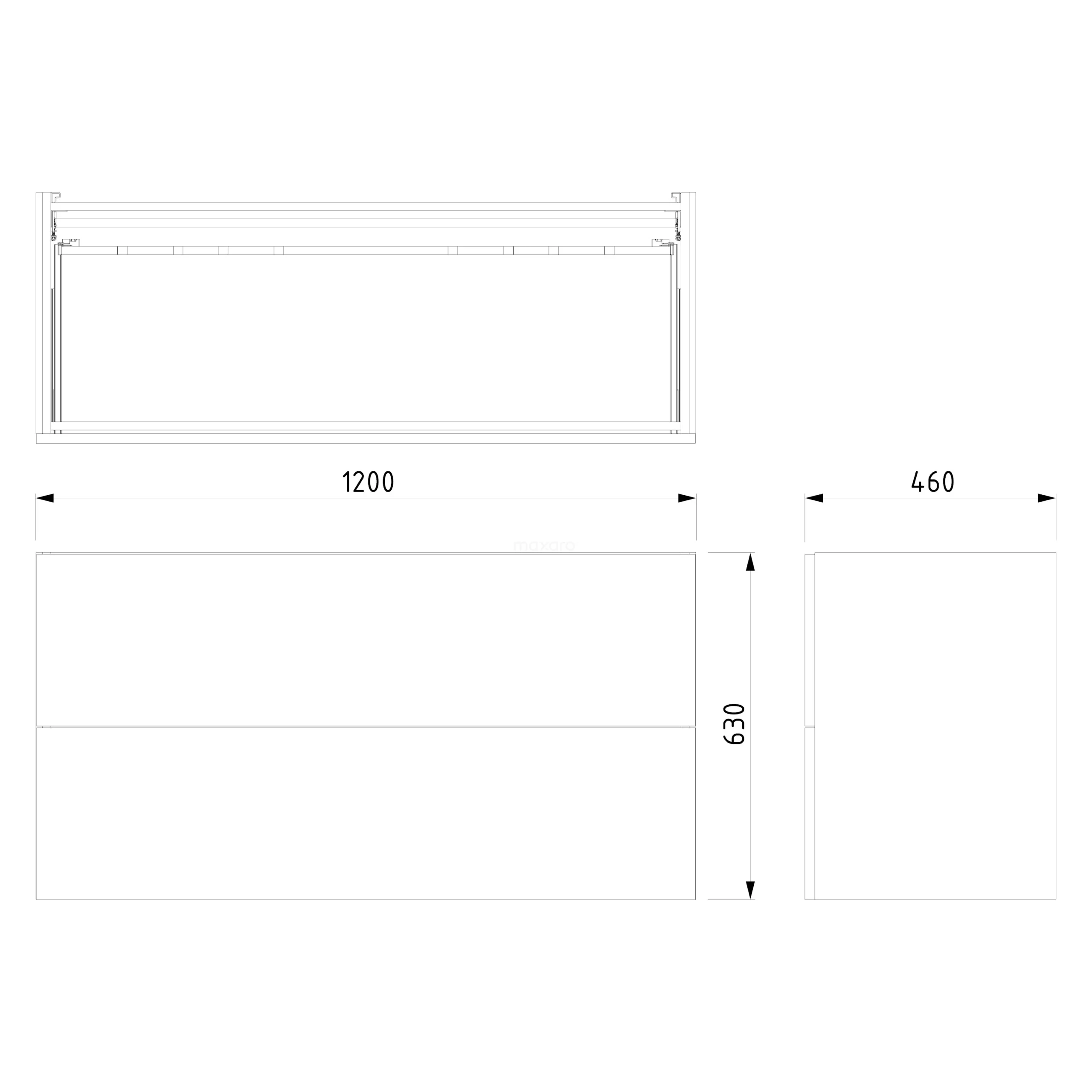 Modulo Badkamermeubel Met Wastafel | 120 Cm Lichtbruin Eiken Vlak Front Keramiek 2 Lades Onder Elkaar 7 Modulo Badkamermeubel Met Wastafel | 120 Cm Lichtbruin Eiken Vlak Front Keramiek 2 Lades Onder Elkaar - Afbeelding 7