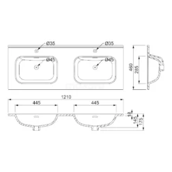 Modulo Badkamermeubel Met Wastafel | 120 Cm Mat Wit Greeploos Front Keramiek 3 Lades -Badkamer Verkoopwinkel modulo badkamermeubel met wastafel 120 cm mat wit greeploos front keramiek 3 lades bmw19 01320 3