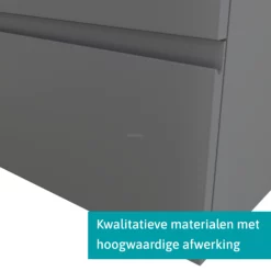 Modulo Badkamermeubel Met Wastafel | 120 Cm Middengrijs Greeploos Front Mineraalmarmer 2 Lades Onder Elkaar -Badkamer Verkoopwinkel modulo badkamermeubel met wastafel 120 cm middengrijs greeploos front mineraalmarmer 2 lades onder elkaar bmw17 01672 3