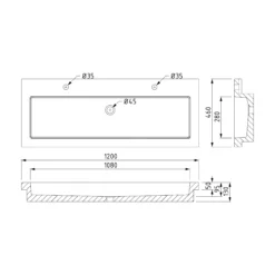Modulo Badkamermeubel Met Wastafel | 120 Cm Saliegroen Greeploos Front Beton 2 Lades Onder Elkaar -Badkamer Verkoopwinkel modulo badkamermeubel met wastafel 120 cm saliegroen greeploos front beton 2 lades onder elkaar bmw17 04235 5