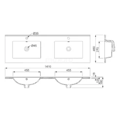 Modulo Badkamermeubel Met Wastafel | 140 Cm Mat Zwart Greeploos Front Keramiek 4 Lades 11 Modulo Badkamermeubel Met Wastafel | 140 Cm Mat Zwart Greeploos Front Keramiek 4 Lades -Badkamer Verkoopwinkel modulo badkamermeubel met wastafel 140 cm mat zwart greeploos front keramiek 4 lades bmw18 00430 5