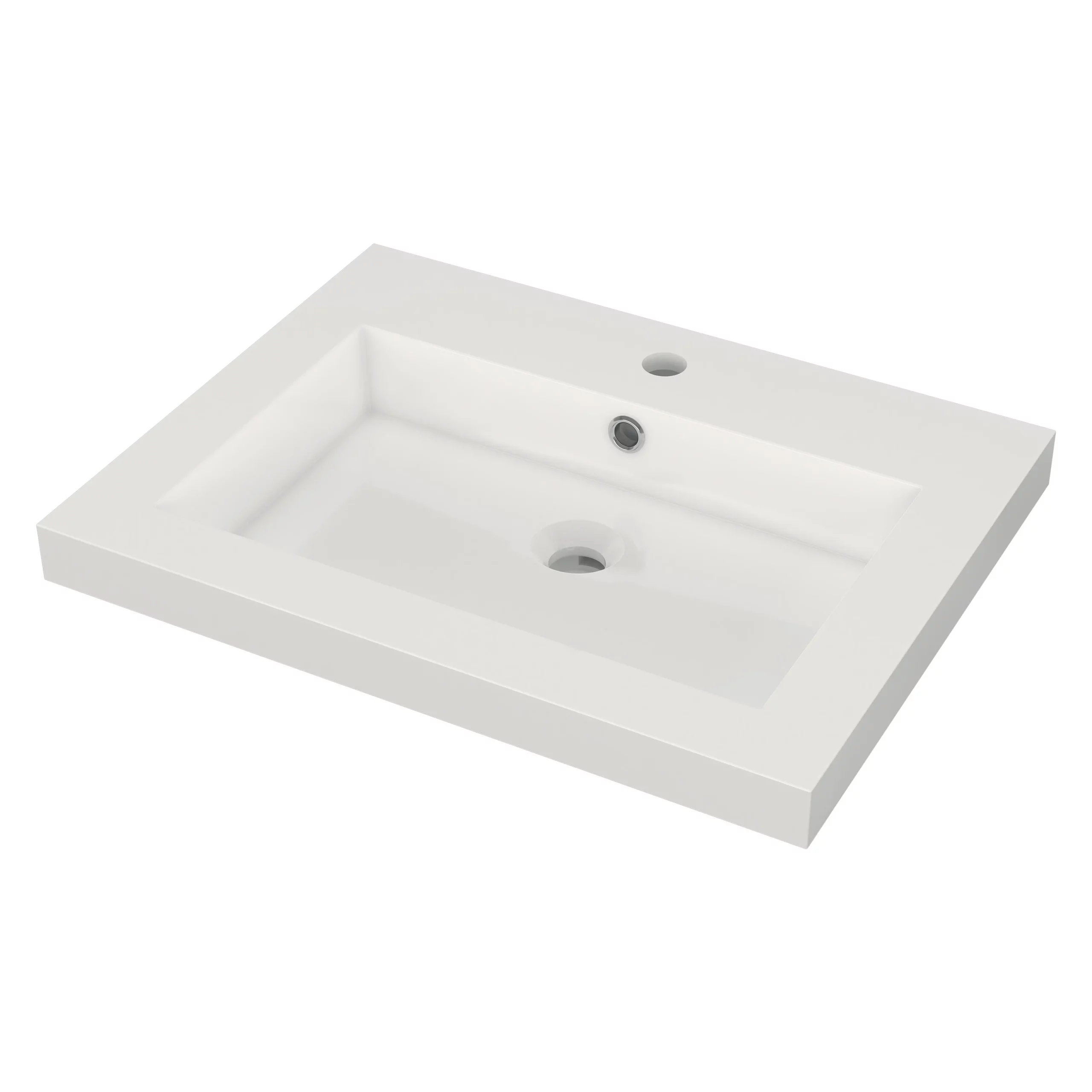 Modulo Badkamermeubel Met Wastafel | 60 Cm Eiken Kader Front Mineraalmarmer 1 Lade 3 Modulo Badkamermeubel Met Wastafel | 60 Cm Eiken Kader Front Mineraalmarmer 1 Lade - Afbeelding 3