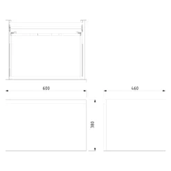 Modulo Badkamermeubel Met Wastafel | 60 Cm Hoogglans Wit Greeploos Front Natuursteen 1 Lade -Badkamer Verkoopwinkel modulo badkamermeubel met wastafel 60 cm hoogglans wit greeploos front natuursteen 1 lade bmw11 00028 7