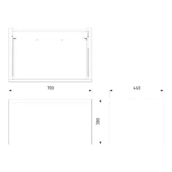 Modulo Badkamermeubel Met Wastafel | 70 Cm Hoogglans Wit Greeploos Front Keramiek 1 Lade 13 Modulo Badkamermeubel Met Wastafel | 70 Cm Hoogglans Wit Greeploos Front Keramiek 1 Lade -Badkamer Verkoopwinkel modulo badkamermeubel met wastafel 70 cm hoogglans wit greeploos front keramiek 1 lade bmw11 00676 6