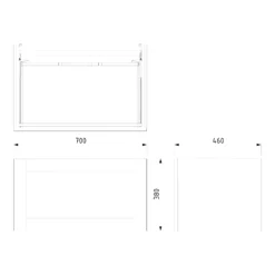 Modulo Badkamermeubel Met Wastafel | 70 Cm Middenbruin Eiken Kader Front Keramiek 1 Lade 13 Modulo Badkamermeubel Met Wastafel | 70 Cm Middenbruin Eiken Kader Front Keramiek 1 Lade -Badkamer Verkoopwinkel modulo badkamermeubel met wastafel 70 cm middenbruin eiken kader front keramiek 1 lade bmw11 00778 6