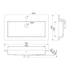 Modulo Badkamermeubel Met Wastafel | 80 Cm Eiken Vlak Front Mineraalmarmer 2 Lades Onder Elkaar -Badkamer Verkoopwinkel modulo badkamermeubel met wastafel 80 cm eiken vlak front mineraalmarmer 2 lades onder elkaar bmw17 01742 5