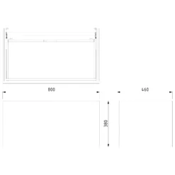 Modulo Badkamermeubel Met Wastafel | 80 Cm Hoogglans Wit Vlak Front Glas 1 Lade -Badkamer Verkoopwinkel modulo badkamermeubel met wastafel 80 cm hoogglans wit vlak front glas 1 lade bmw11 00040 7