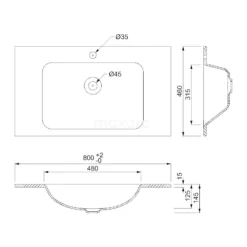 Modulo Badkamermeubel Met Wastafel | 80 Cm Mat Wit Greeploos Front Glas 1 Lade 14 Modulo Badkamermeubel Met Wastafel | 80 Cm Mat Wit Greeploos Front Glas 1 Lade -Badkamer Verkoopwinkel modulo badkamermeubel met wastafel 80 cm mat wit greeploos front glas 1 lade bmw11 00235 6