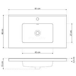 Modulo Badkamermeubel Met Wastafel | 80 Cm Mat Wit Vlak Front Keramiek 2 Lades Onder Elkaar 12 Modulo Badkamermeubel Met Wastafel | 80 Cm Mat Wit Vlak Front Keramiek 2 Lades Onder Elkaar -Badkamer Verkoopwinkel modulo badkamermeubel met wastafel 80 cm mat wit vlak front keramiek 2 lades onder elkaar bmw17 01403 5