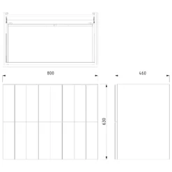 Modulo Badkamermeubel Met Wastafel | 80 Cm Mat Zwart Lamel Front Quartz 2 Lades Onder Elkaar -Badkamer Verkoopwinkel modulo badkamermeubel met wastafel 80 cm mat zwart lamel front quartz 2 lades onder elkaar bmw17 03787 4