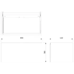 Modulo Badkamermeubel Met Wastafel | 80 Cm Middengrijs Greeploos Front Mineraalmarmer 1 Lade -Badkamer Verkoopwinkel modulo badkamermeubel met wastafel 80 cm middengrijs greeploos front mineraalmarmer 1 lade bmw11 00407 6