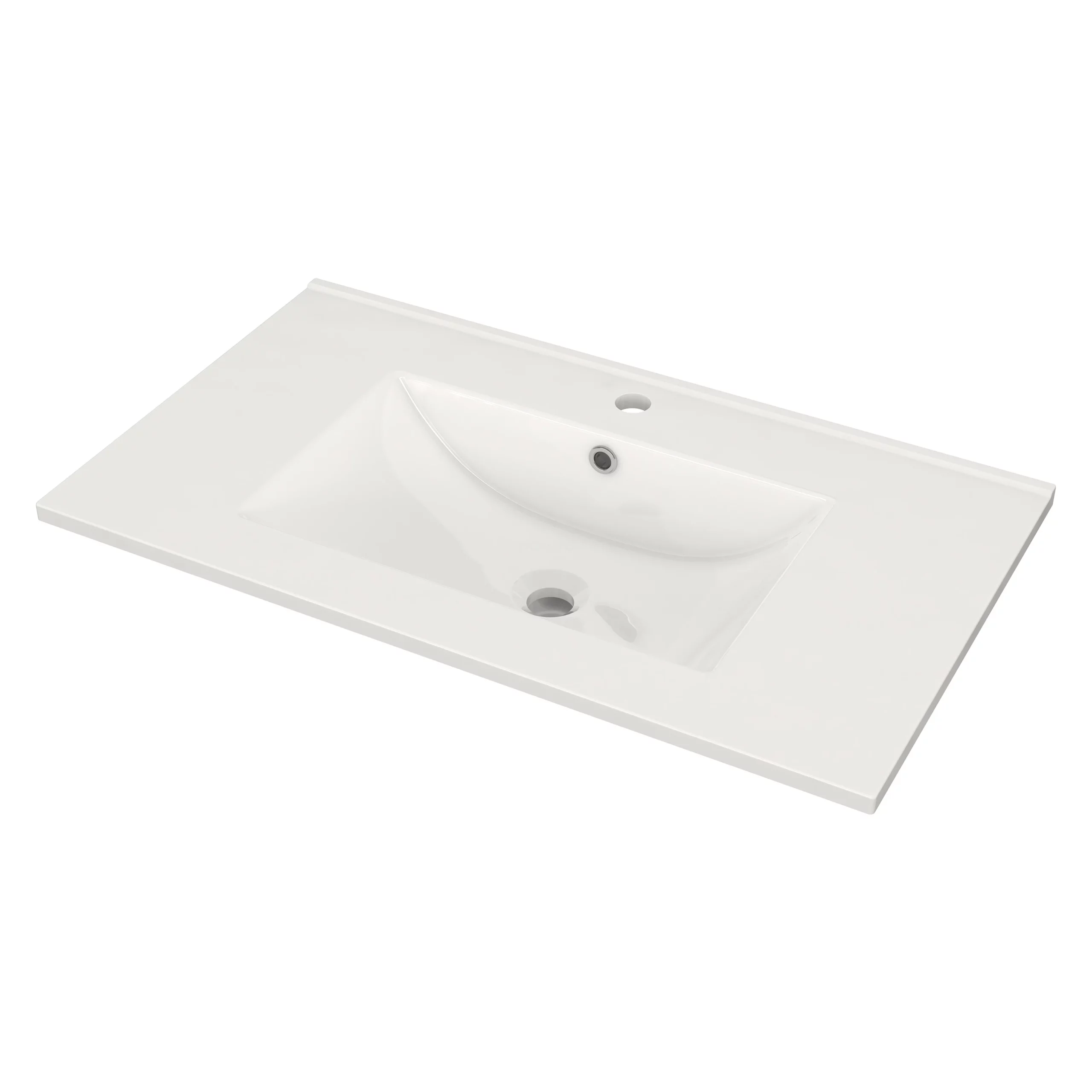 Modulo Badkamermeubel Met Wastafel | 80 Cm Saliegroen Greeploos Front Keramiek 2 Lades Onder Elkaar 2 Modulo Badkamermeubel Met Wastafel | 80 Cm Saliegroen Greeploos Front Keramiek 2 Lades Onder Elkaar - Afbeelding 2