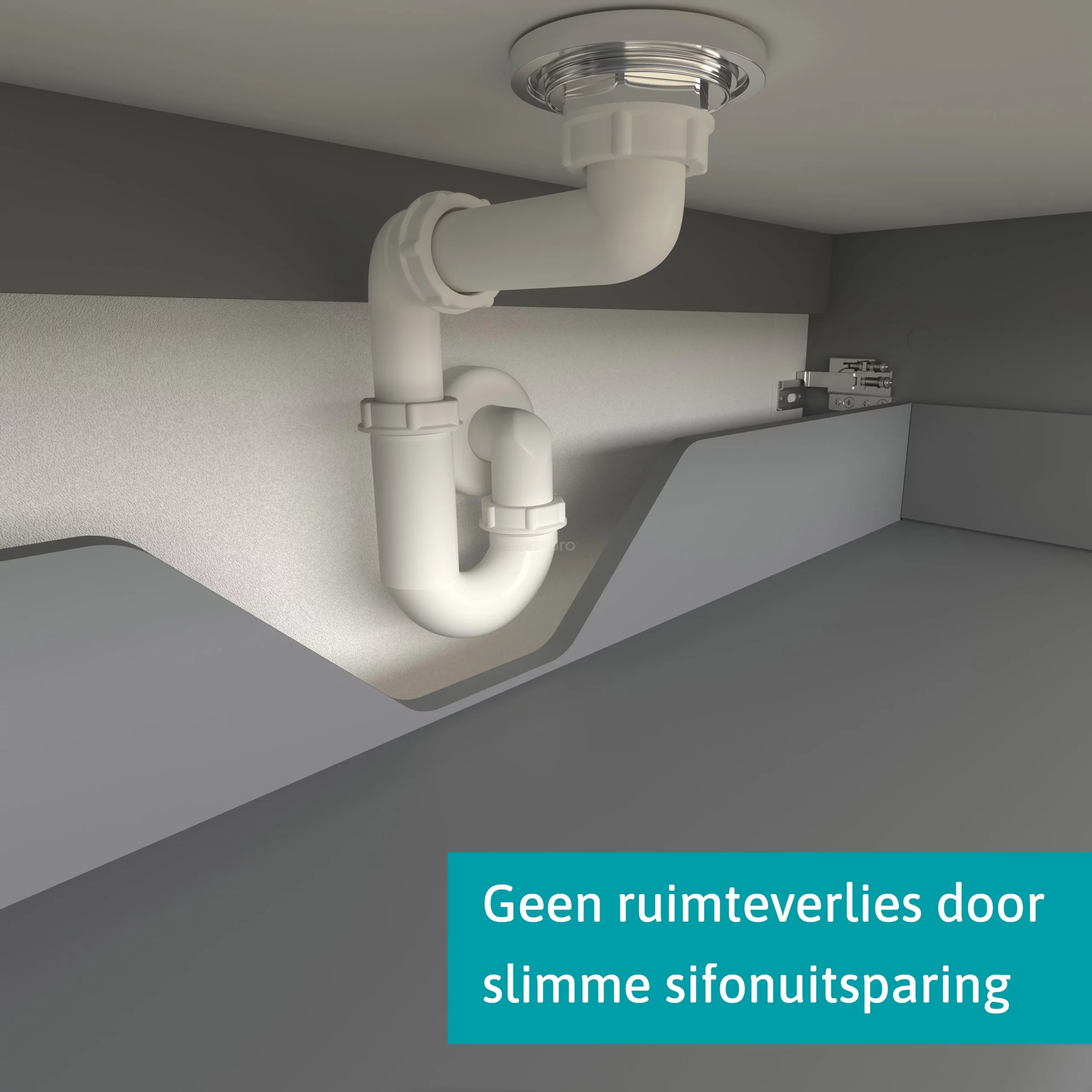 Modulo Plato Badkamermeubel Voor Waskom | 100 Cm Donkerbruin Eiken Vlak Front Mat Wit Blad 1 Lade 5 Modulo Plato Badkamermeubel Voor Waskom | 100 Cm Donkerbruin Eiken Vlak Front Mat Wit Blad 1 Lade - Afbeelding 5