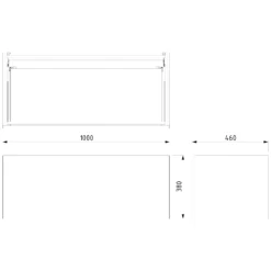Modulo Plato Badkamermeubel Voor Waskom | 100 Cm Donkerbruin Eiken Vlak Front Mat Wit Blad 1 Lade 11 Modulo Plato Badkamermeubel Voor Waskom | 100 Cm Donkerbruin Eiken Vlak Front Mat Wit Blad 1 Lade -Badkamer Verkoopwinkel modulo plato badkamermeubel voor waskom 100 cm donkerbruin eiken vlak front mat wit blad 1 lade bmk11 01539 5