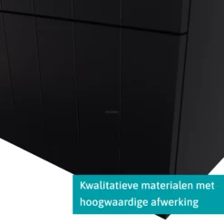 Modulo Plato Badkamermeubel Voor Waskom | 100 Cm Mat Zwart Lamel Front Eiken Blad 1 Lade -Badkamer Verkoopwinkel modulo plato badkamermeubel voor waskom 100 cm mat zwart lamel front eiken blad 1 lade bmk11 00223 3