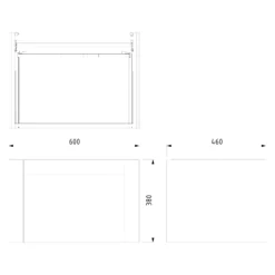 Modulo Plato Badkamermeubel Voor Waskom | 60 Cm Lichtgrijs Eiken Kader Front Lichtgrijs Beton Blad 1 Lade -Badkamer Verkoopwinkel modulo plato badkamermeubel voor waskom 60 cm lichtgrijs eiken kader front lichtgrijs beton blad 1 lade bmk11 01192 6