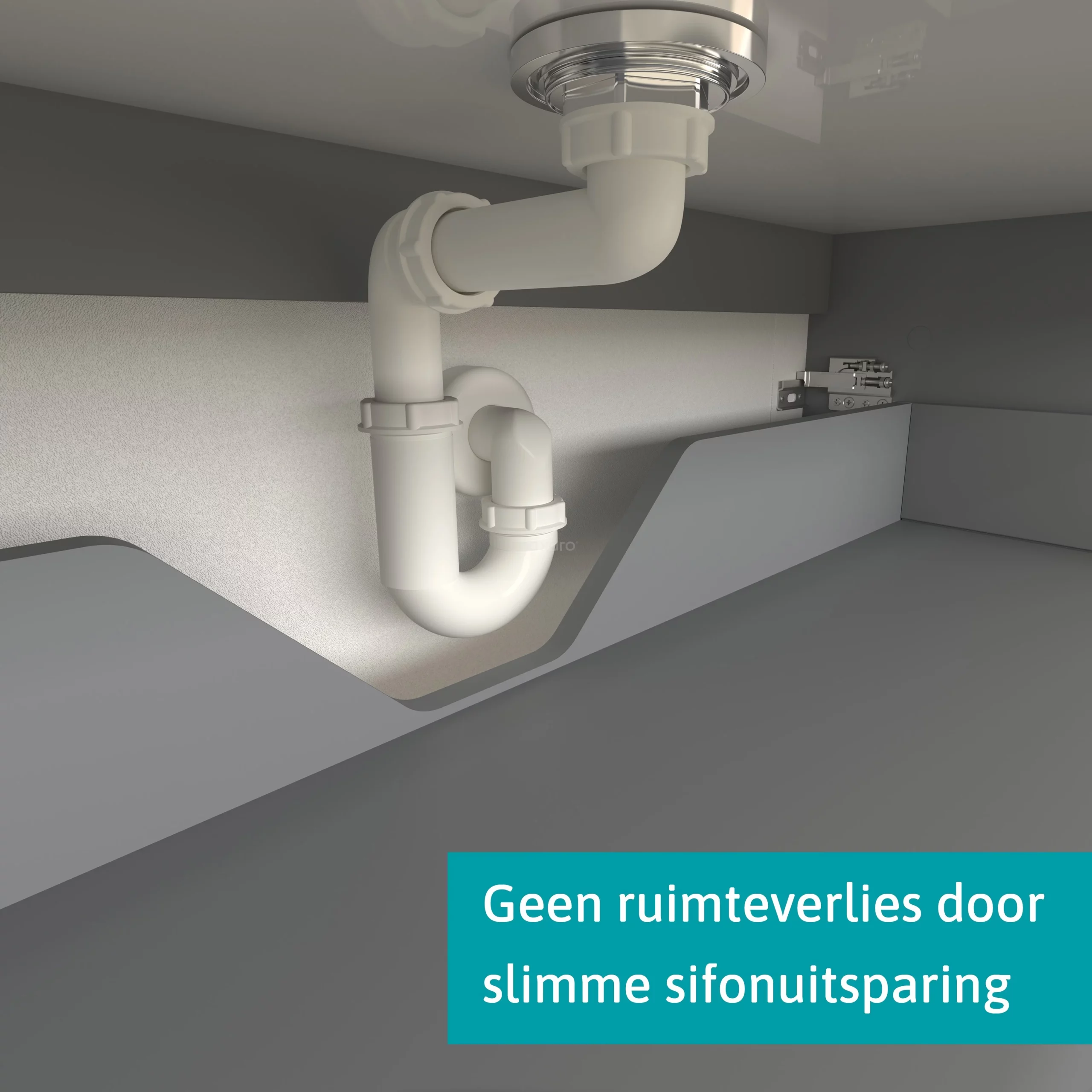 Modulo Plato Badkamermeubel Voor Waskom | 80 Cm Middengrijs Greeploos Front Hoogglans Wit Blad 1 Lade 5 Modulo Plato Badkamermeubel Voor Waskom | 80 Cm Middengrijs Greeploos Front Hoogglans Wit Blad 1 Lade - Afbeelding 5