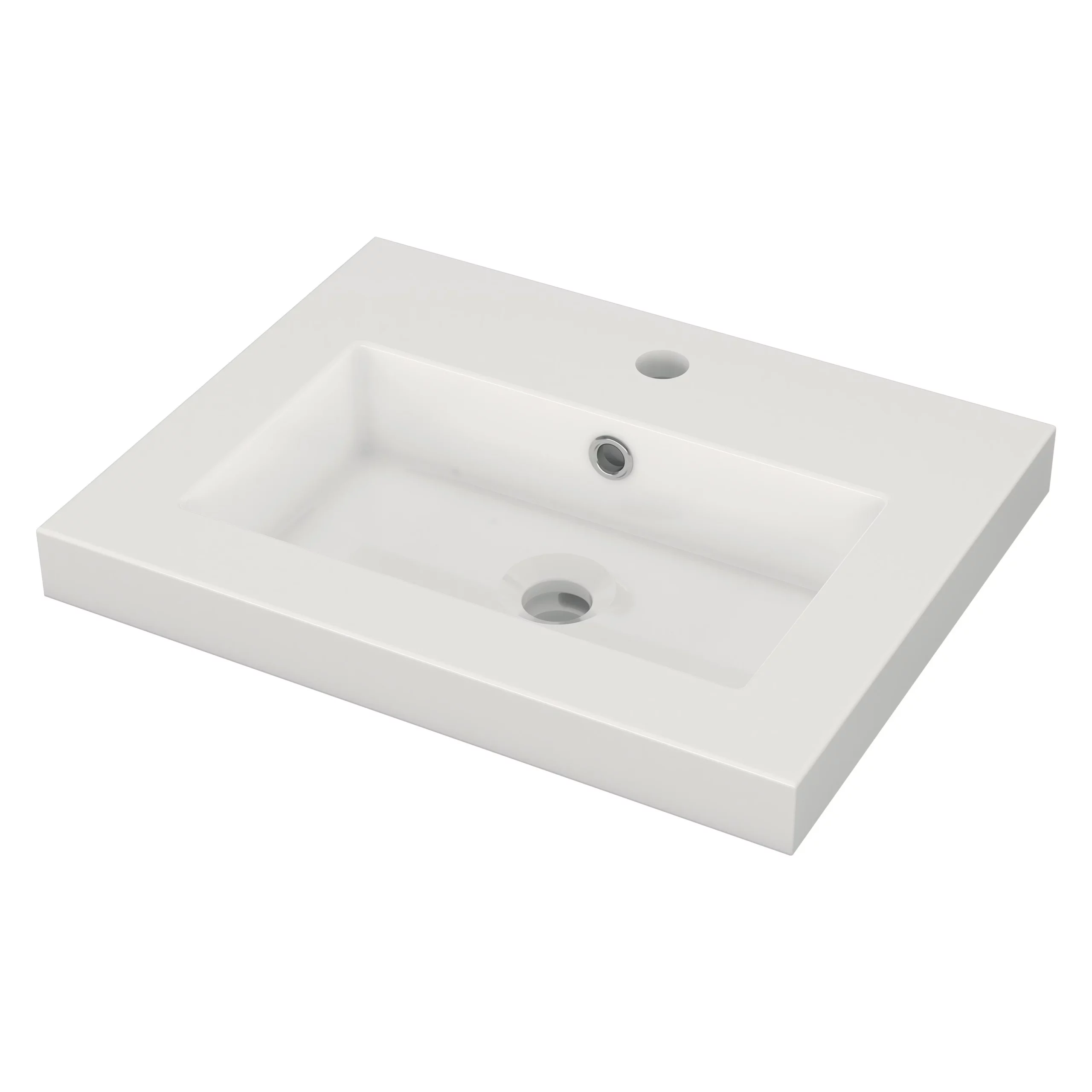 Modulo Slim Badkamermeubel Met Wastafel | 50 Cm Eiken Vlak Front Mineraalmarmer 2 Lades Onder Elkaar 3 Modulo Slim Badkamermeubel Met Wastafel | 50 Cm Eiken Vlak Front Mineraalmarmer 2 Lades Onder Elkaar - Afbeelding 3