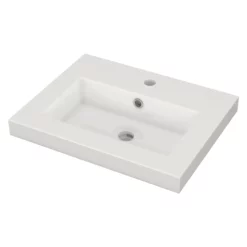 Modulo Slim Badkamermeubel Met Wastafel | 50 Cm Grijs Eiken Kader Front Mineraalmarmer 2 Lades Onder Elkaar -Badkamer Verkoopwinkel modulo slim badkamermeubel met wastafel 50 cm grijs eiken kader front mineraalmarmer 2 lades onder elkaar bmw37 00059 2