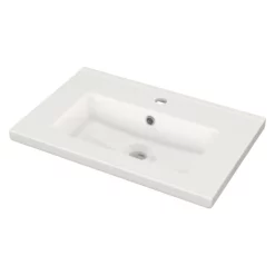 Modulo Slim Badkamermeubel Met Wastafel | 60 Cm Middengrijs Vlak Front Keramiek 2 Lades Onder Elkaar -Badkamer Verkoopwinkel modulo slim badkamermeubel met wastafel 60 cm middengrijs vlak front keramiek 2 lades onder elkaar bmw37 00076 2