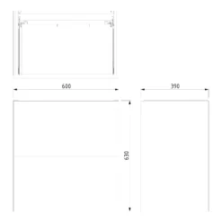 Modulo Slim Badkamermeubel Met Wastafel | 60 Cm Middengrijs Vlak Front Keramiek 2 Lades Onder Elkaar -Badkamer Verkoopwinkel modulo slim badkamermeubel met wastafel 60 cm middengrijs vlak front keramiek 2 lades onder elkaar bmw37 00076 6