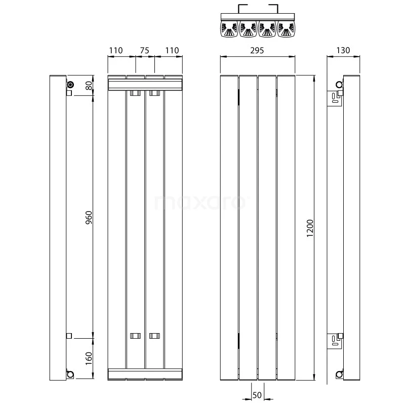 Neptune Designradiator | 29,7x120 Cm Hoogglans Wit 1176 Watt Aluminium Centrale Verwarming 6 Neptune Designradiator | 29,7x120 Cm Hoogglans Wit 1176 Watt Aluminium Centrale Verwarming - Afbeelding 6