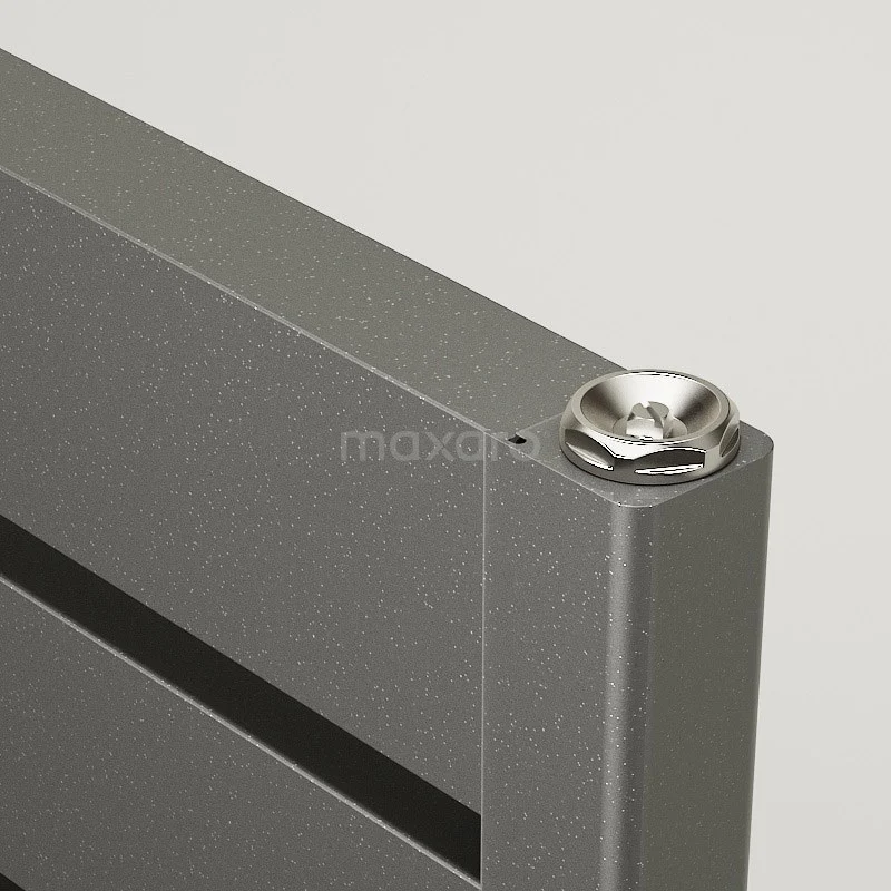 Pluto Handdoekradiator | 60x120 Cm Donkergrijs 749 Watt Aluminium Centrale Verwarming 2 Pluto Handdoekradiator | 60x120 Cm Donkergrijs 749 Watt Aluminium Centrale Verwarming - Afbeelding 2