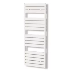 Pluto Handdoekradiator | 60x180 Cm Mat Wit 1090 Watt Aluminium Centrale Verwarming