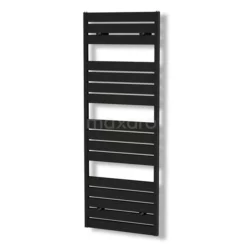 Pluto Handdoekradiator | 60x180 Cm Mat Zwart 1090 Watt Aluminium Centrale Verwarming