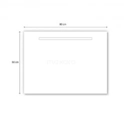 Primo Badkamerspiegel Met Ledverlichting | 80x60cm -Badkamer Verkoopwinkel primo badkamerspiegel met ledverlichting 80x60cm m31 0800 45505 6