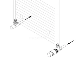 Radiatorkraan Thermostatisch Enkel Haaks Met Voetventiel Mat Zwart-Mat Zwart -Badkamer Verkoopwinkel radiatorkraan thermostatisch enkel haaks met voetventiel mat zwart mat zwart drk14mb mb 3