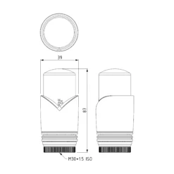 Radiatorkraan Thermostatisch Enkel Haaks Met Voetventiel Mat Zwart-Mat Zwart -Badkamer Verkoopwinkel radiatorkraan thermostatisch enkel haaks met voetventiel mat zwart mat zwart drk14mb mb 7