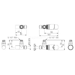 Radiatorkraan Thermostatisch Enkel Haaks Met Voetventiel Mat Zwart-Mat Zwart -Badkamer Verkoopwinkel radiatorkraan thermostatisch enkel haaks met voetventiel mat zwart mat zwart drk14mb mb 8