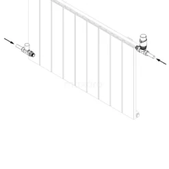 Radiatorkraan Thermostatisch Rechte Aansluiting Met Voetventiel Mat Zwart-Mat Zwart -Badkamer Verkoopwinkel radiatorkraan thermostatisch rechte aansluiting met voetventiel mat zwart mat zwart drk13mb mb 4