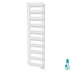 Sirius Handdoekradiator Elektrisch | 50x187 Cm Mat Wit 1054 Watt Aluminium