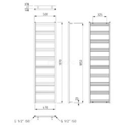 Sirius Handdoekradiator Elektrisch | 50x187 Cm Mat Wit 1054 Watt Aluminium 7 Sirius Handdoekradiator Elektrisch | 50x187 Cm Mat Wit 1054 Watt Aluminium -Badkamer Verkoopwinkel sirius handdoekradiator elektrisch 50x187 cm mat wit 1054 watt aluminium dr66 0518swn e 3