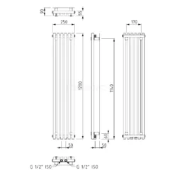 Sol Designradiator | 25x120 Cm Lichtgrijs 524 Watt Aluminium Centrale Verwarming -Badkamer Verkoopwinkel sol designradiator 25x120 cm lichtgrijs 524 watt aluminium centrale verwarming dr59 0612rl 5