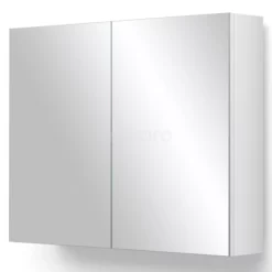 Spiegelkast Lato 80x62cm Hoogglans Wit 2 Deuren