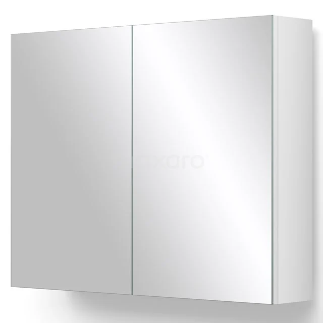 Spiegelkast Lato 80x62cm Hoogglans Wit 2 Deuren 1 Spiegelkast Lato 80x62cm Hoogglans Wit 2 Deuren
