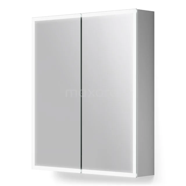 Spiegelkast Met Verlichting Lento 60x70cm Stopcontact 1 Spiegelkast Met Verlichting Lento 60x70cm Stopcontact