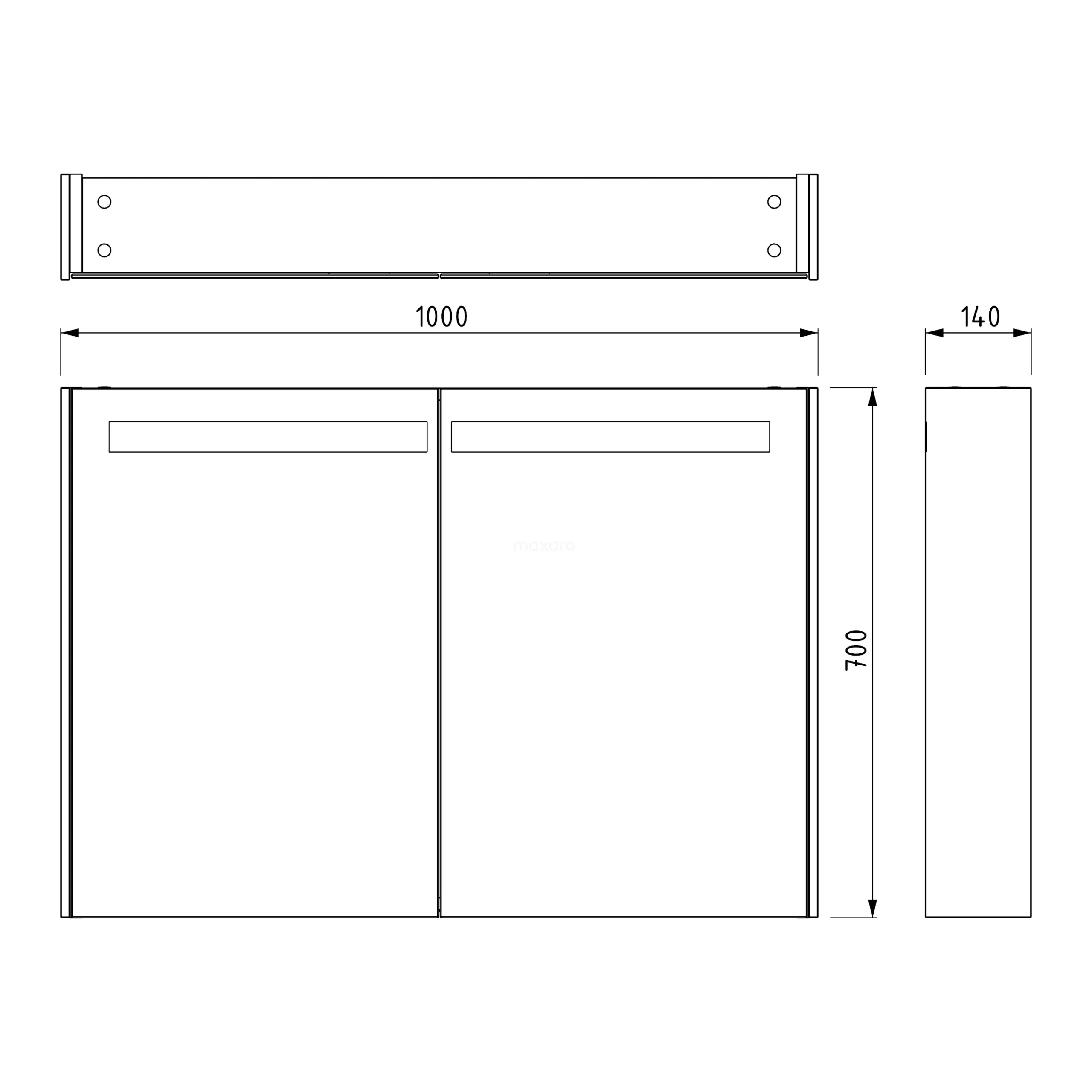 Spiegelkast Met Verlichting Modulo 100x70cm Mat Wit 5 Spiegelkast Met Verlichting Modulo 100x70cm Mat Wit - Afbeelding 5
