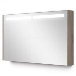 Spiegelkast Met Verlichting Modulo 120x70cm Eiken