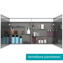 Spiegelkast Met Verlichting Modulo 120x70cm Grijs Eiken -Badkamer Verkoopwinkel spiegelkast met verlichting modulo 120x70cm grijs eiken k99 1200 59008 39 2