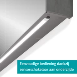 Spiegelkast Met Verlichting Modulo 120x70cm Lichtgrijs Beton 8 Spiegelkast Met Verlichting Modulo 120x70cm Lichtgrijs Beton -Badkamer Verkoopwinkel spiegelkast met verlichting modulo 120x70cm lichtgrijs beton k99 1200 59008 50 3