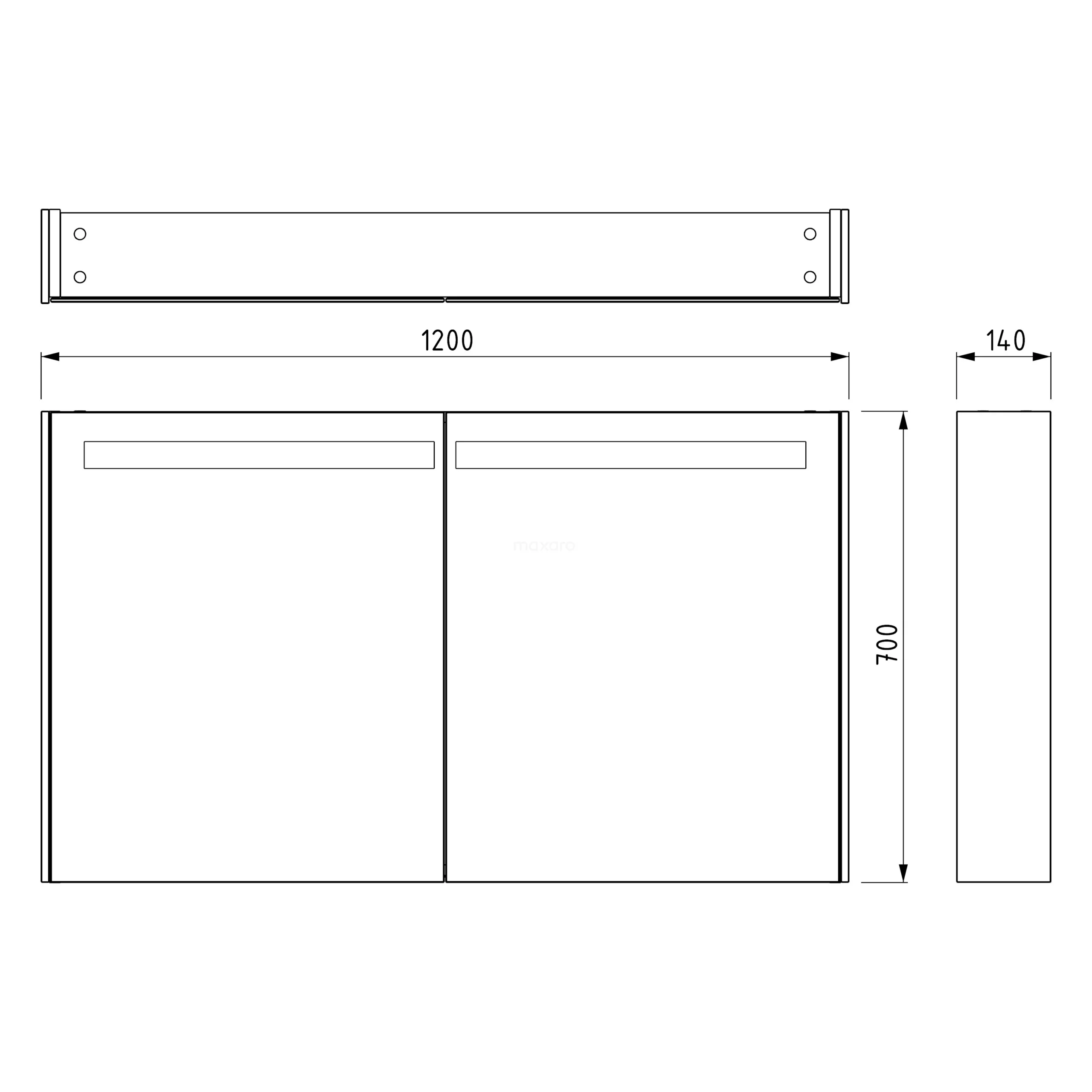 Spiegelkast Met Verlichting Modulo 120x70cm Lichtgrijs Beton 5 Spiegelkast Met Verlichting Modulo 120x70cm Lichtgrijs Beton - Afbeelding 5