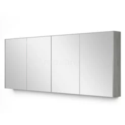 Spiegelkast Met Verlichting Modulo 180x70cm Grijs Eiken