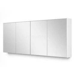 Spiegelkast Met Verlichting Modulo 180x70cm Mat Wit