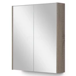 Spiegelkast Met Verlichting Modulo 60x70cm Eiken